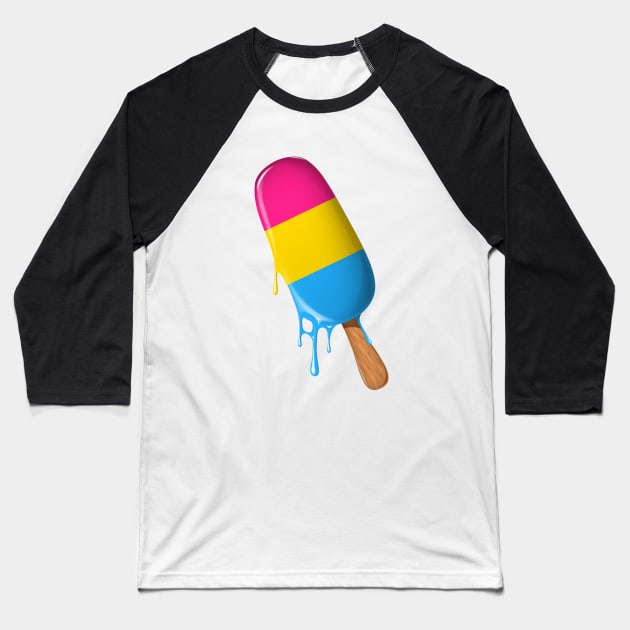 Pansexual Shirt Ice Cream Pansexual Flag LGBTQ Pansexual Baseball T-Shirt by Happy Lime